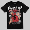Jordan 5 Retro Fire Red Black Tongue (2025) DopeSkill T-Shirt Money Bag Coming Up Graphic Streetwear - Black