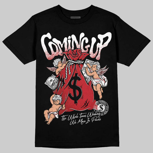 Jordan 5 Retro Fire Red Black Tongue (2025) DopeSkill T-Shirt Money Bag Coming Up Graphic Streetwear - Black