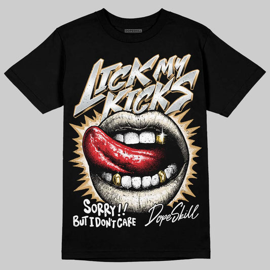 Jordan 5 Retro Reverse Metallic DopeSkill T-Shirt Lick My Kicks Graphic Streetwear - Black