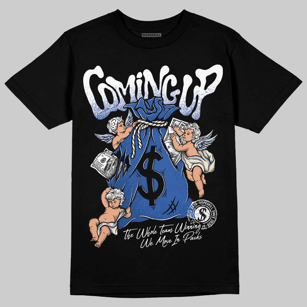 Jordan 1 Low Travis Scott x Fragment DopeSkill T-Shirt Money Bag Coming Up Graphic Streetwear - Black