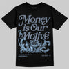 New Balance 9060 Arctic Grey DopeSkill T-Shirt Money Is Our Motive Typo Graphic Streetwear - Black