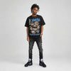 Black University Blue 5s DopeSkill T-Shirt The Mouth With No Droughts Graphic