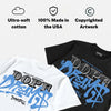 Black University Blue 5s DopeSkill T-Shirt Dope Dreams Graphic
