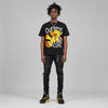 Black Tour Yellow AJ 4 Thunder DopeSkill T-Shirt Out Here Being Cute Graphic