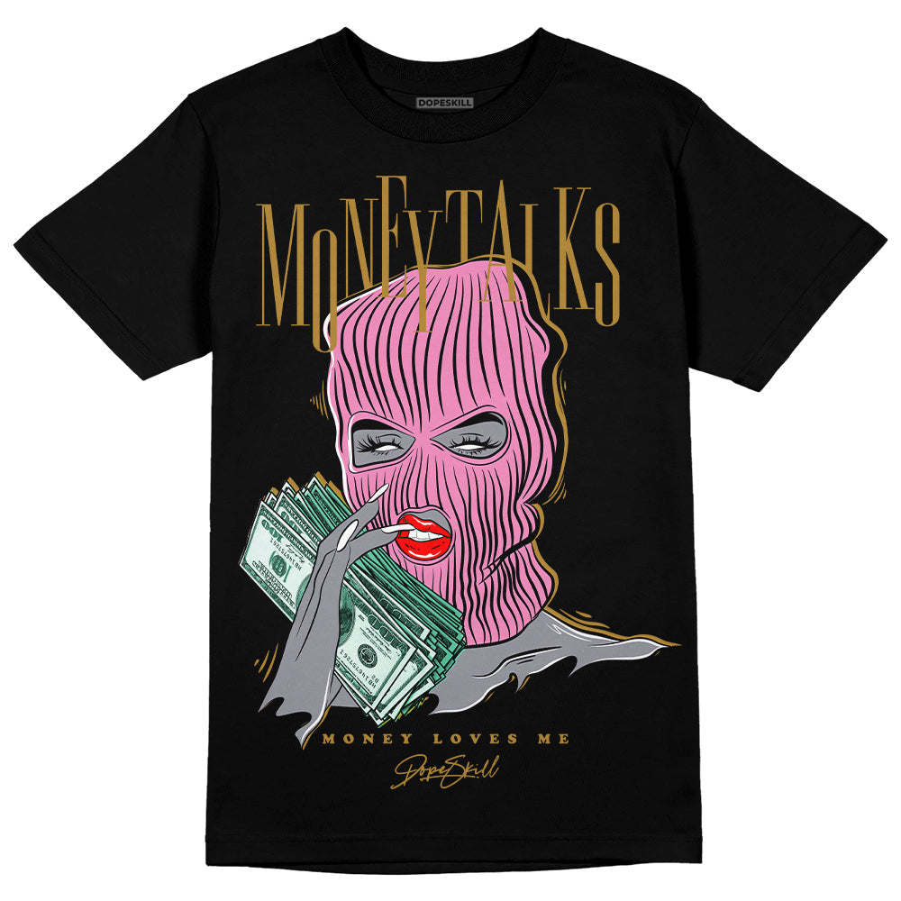 Parris Goebel x WMNS Dunk Low 'Playful Pink’ DopeSkill T-Shirt Money Talks Graphic Streetwear - Black 