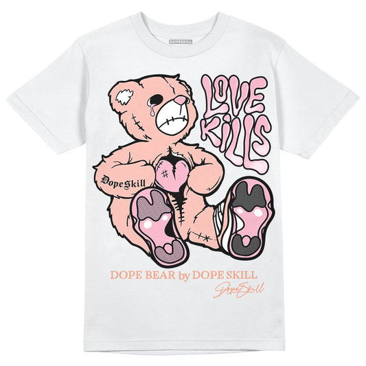 Jordan 11 Low “Legend Pink” DopeSkill T-Shirt Love Kills Graphic Streetwear - White