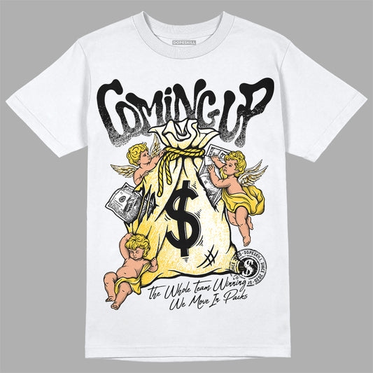 Jordan 4 "Sail" DopeSkill T-Shirt Money Bag Coming Up Graphic Streetwear - White 