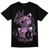 Jordan 2 “Mauve/Off-Noir” DopeSkill T-Shirt Smile Through The Pain Graphic Streetwear - Black