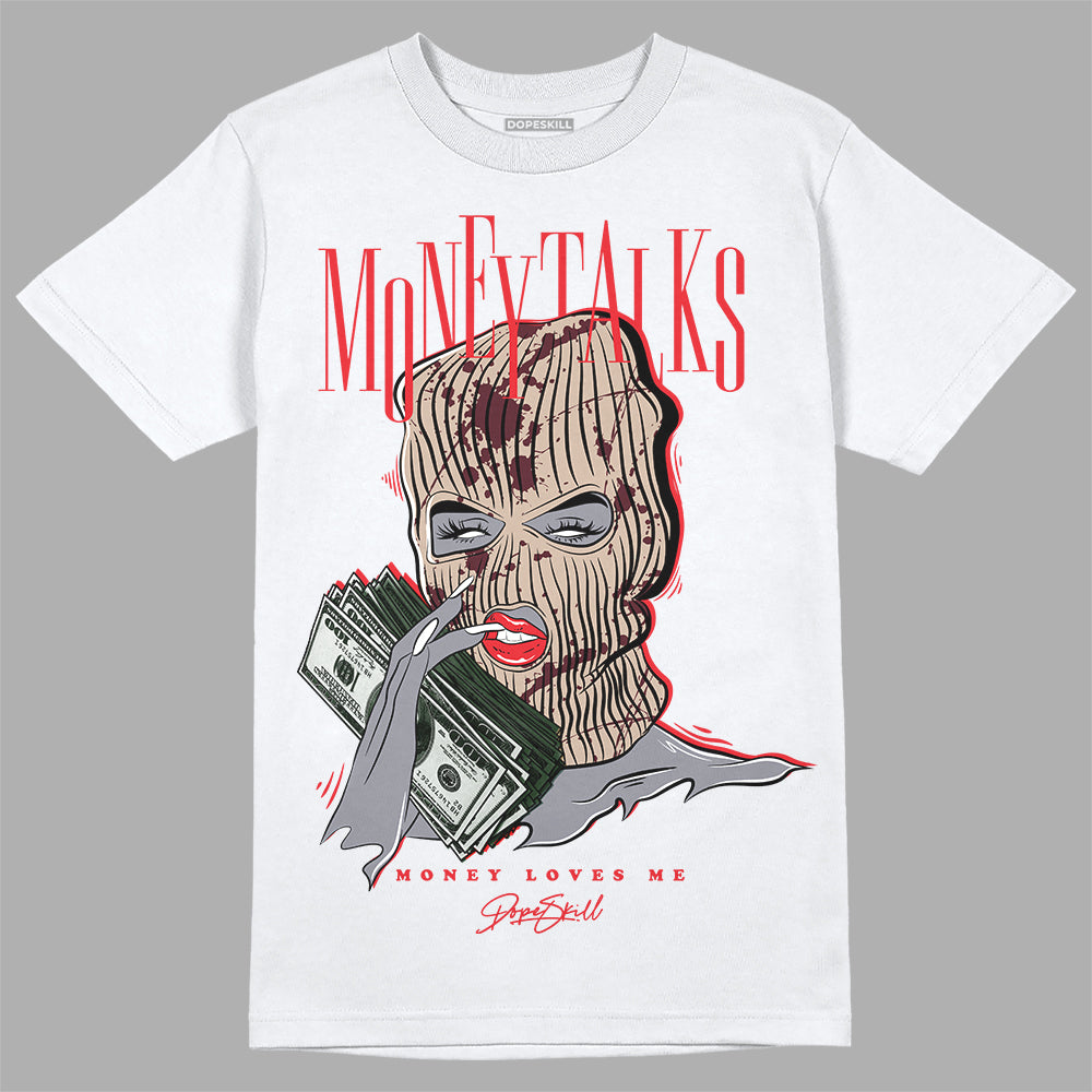 Dunk Low Freddy Krueger DopeSkill T-Shirt Money Talks Graphic Streetwear - White 