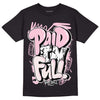 Dunk Low LX Pink Foam DopeSkill T-Shirt New Paid In Full Graphic Streetwear - Black