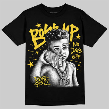 Jordan 4 Thunder DopeSkill T-Shirt Boss Up Graphic Streetwear - Black