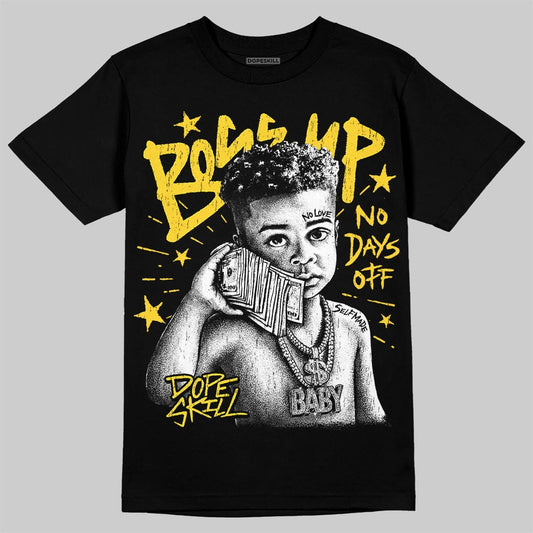 Jordan 4 Thunder DopeSkill T-Shirt Boss Up Graphic Streetwear - Black