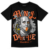 Jordan 3 Georgia Peach DopeSkill T-Shirt Money Don't Lie Graphic Streetwear - Black