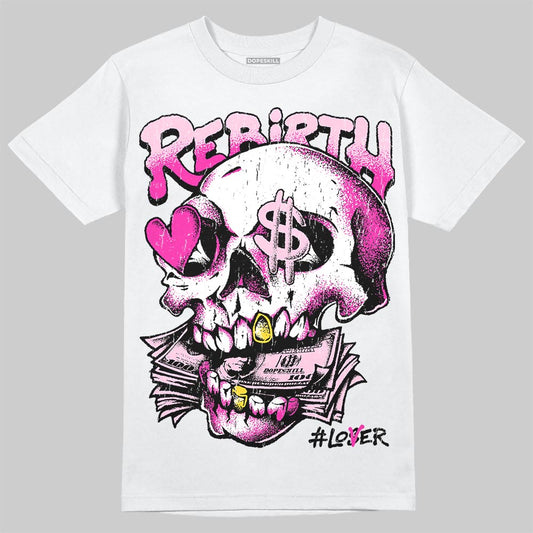 Dunk Low GS 'Triple Pink' DopeSkill T-Shirt Rebirth Graphic Streetwear - White 