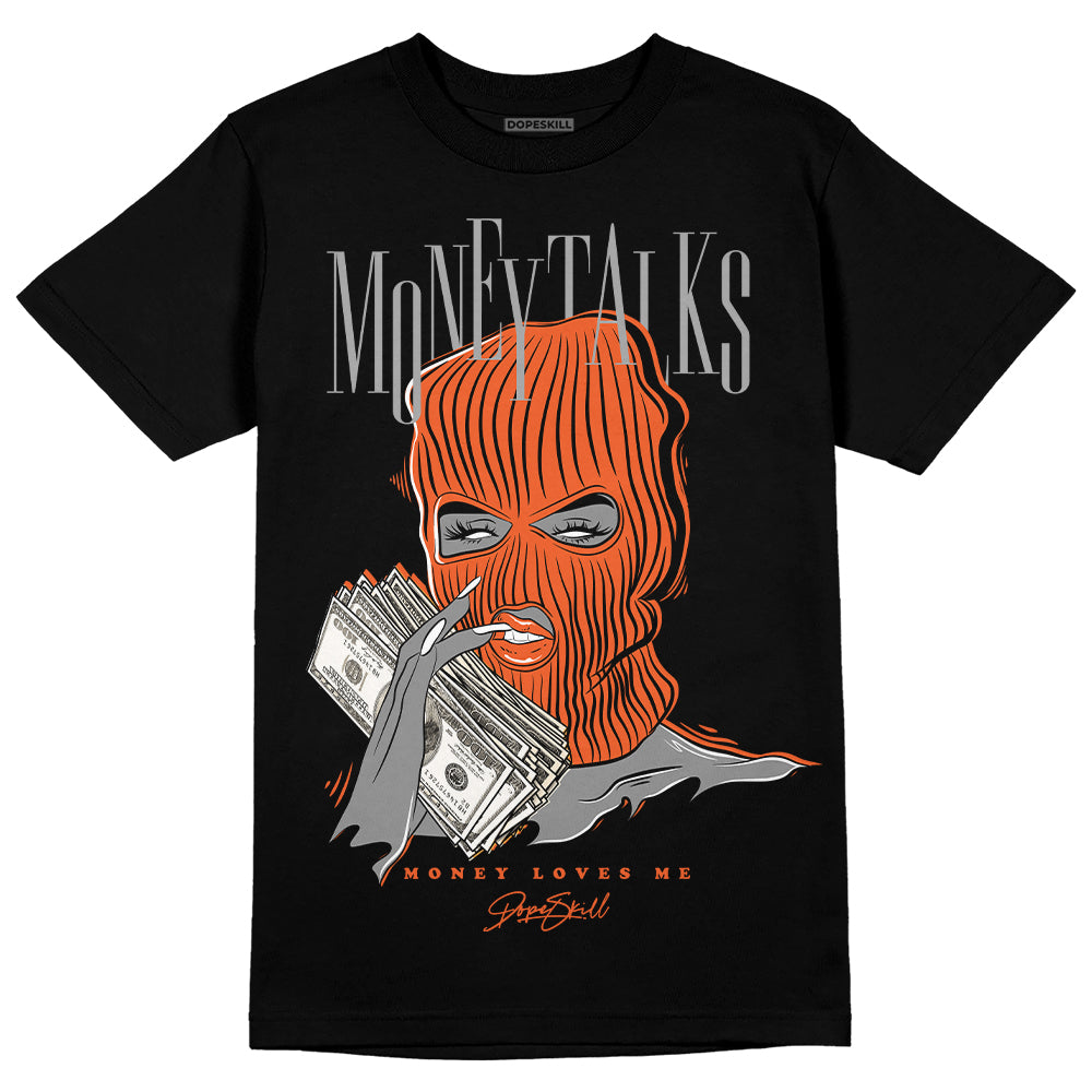 Jordan 3 Georgia Peach DopeSkill T-Shirt Money Talks Graphic Streetwear - Black