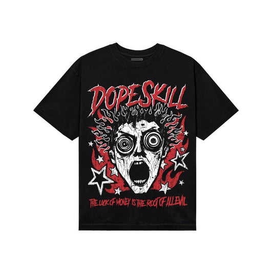 Red Sneakers DopeSkill T-Shirt Root of Evil Graphic Streetwear - Black