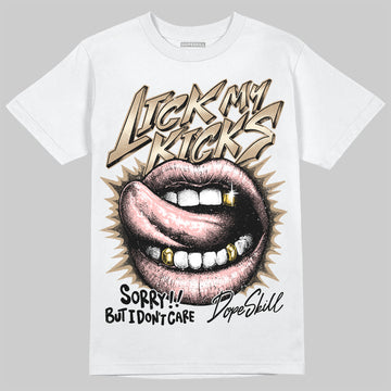 Nike Air Force 1 Low Canvas “Linen” DopeSkill T-Shirt Lick My Kicks Graphic Streetwear - White