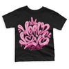 Dunk Low LX Pink Foam DopeSkill Toddler Kids T-shirt World Love Graphic Streetwear - Black