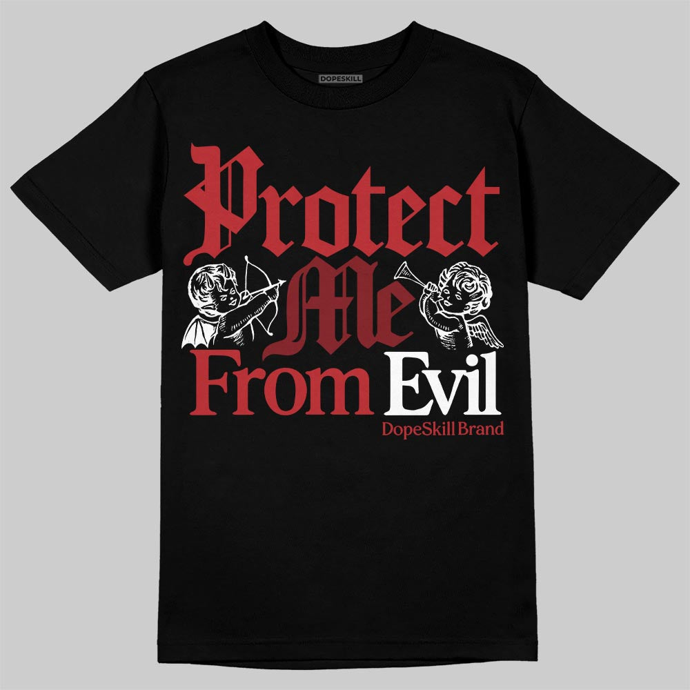 Air Foamposite One Cough Drop (2025) DopeSkill T-Shirt Protect Me From Evil Graphic Streetwear - black