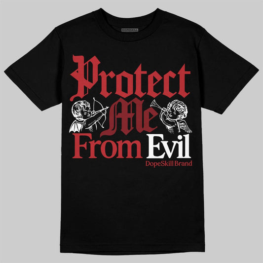 Air Foamposite One Cough Drop (2025) DopeSkill T-Shirt Protect Me From Evil Graphic Streetwear - black