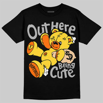 Jordan 4 Thunder DopeSkill T-Shirt Out Here Being Cute Graphic Streetwear - Black