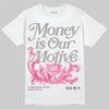 Jordan 3 “Wings” DopeSkill T-Shirt Money Is Our Motive Typo Graphic Streetwear - WHite