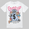 Jordan 3 GS “Cobalt Bliss” DopeSkill T-Shirt Money Bag Coming Up Graphic Streetwear - White