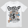 Jordan 10 OG “Steel” DopeSkill T-Shirt Money Bag Coming Up Graphic Streetwear - White