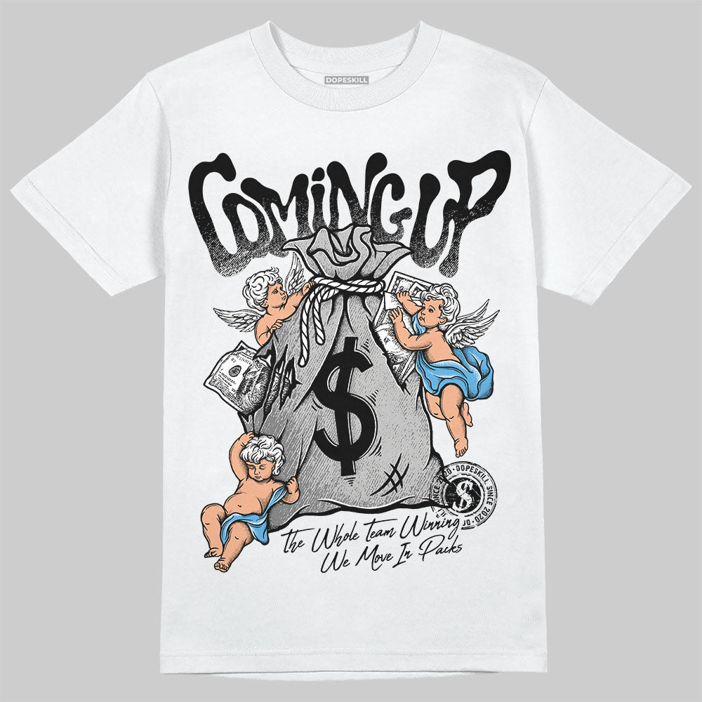 Jordan 10 OG “Steel” DopeSkill T-Shirt Money Bag Coming Up Graphic Streetwear - White