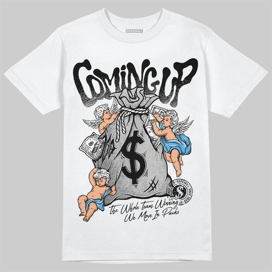 Jordan 10 OG “Steel” DopeSkill T-Shirt Money Bag Coming Up Graphic Streetwear - White