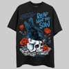 Royal Blue Sneakers DopeSkill T-Shirt Reap What You Sow Graphic Streetwear - Black