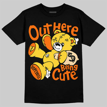 Jordan 4 Thunder DopeSkill T-Shirt Out Here Being Cute Graphic Streetwear - Black