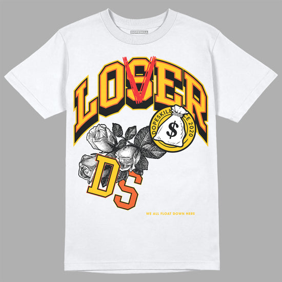 Yellow Sneakers DopeSkill T-Shirt Loser Lover Graphic Streetwear - WHite