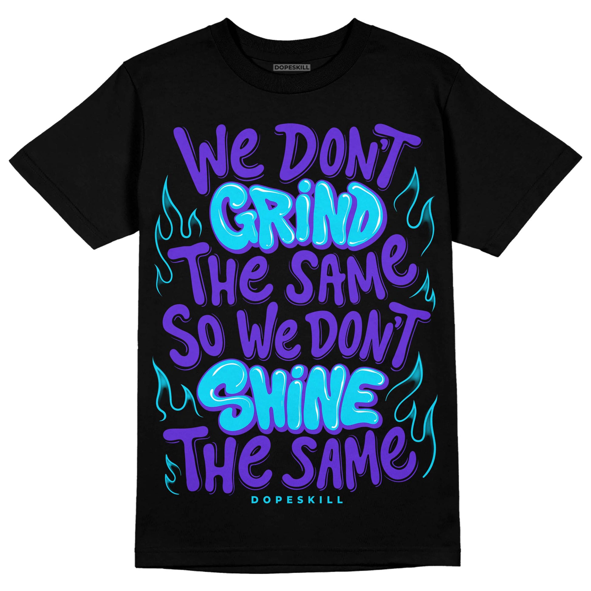 Jordan 6 "Aqua" DopeSkill T-Shirt Grind Shine Graphic Streetwear - Black 