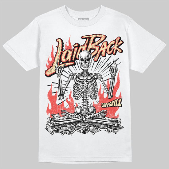 Red Sneakers DopeSkill T-Shirt Laid Back Graphic Streetwear - White