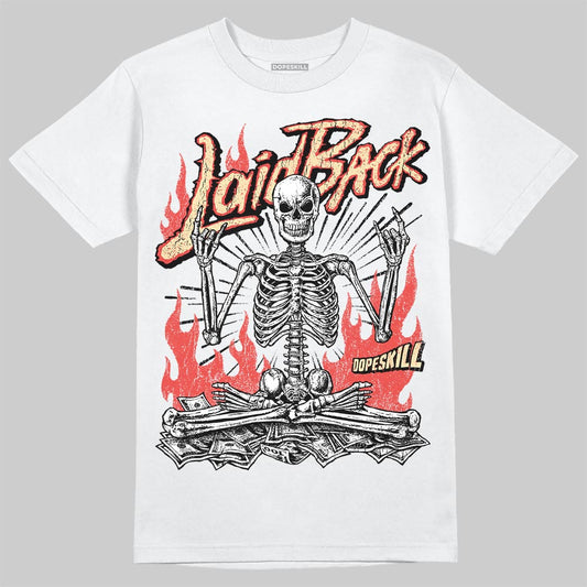 Red Sneakers DopeSkill T-Shirt Laid Back Graphic Streetwear - White