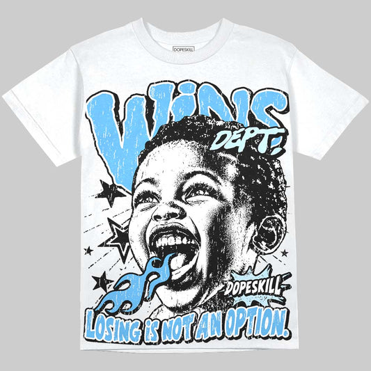 Jordan 11 University Blue DopeSkill Oversize Print T-Shirt Wins Dept Graphic Streetwear - White