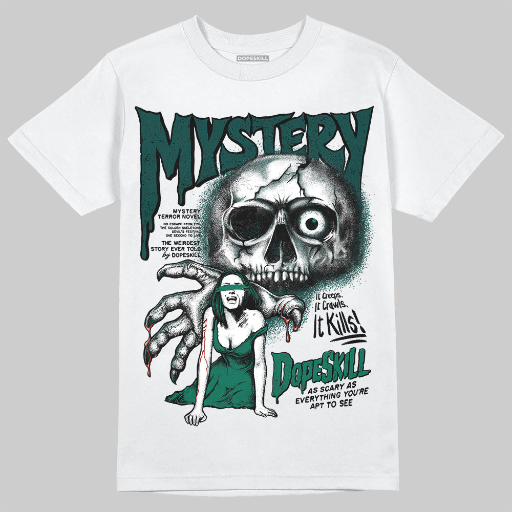 Jordan 4 Retro Oxidized Green DopeSkill T-Shirt Mystery Ghostly Grasp Graphic Streetwear - White