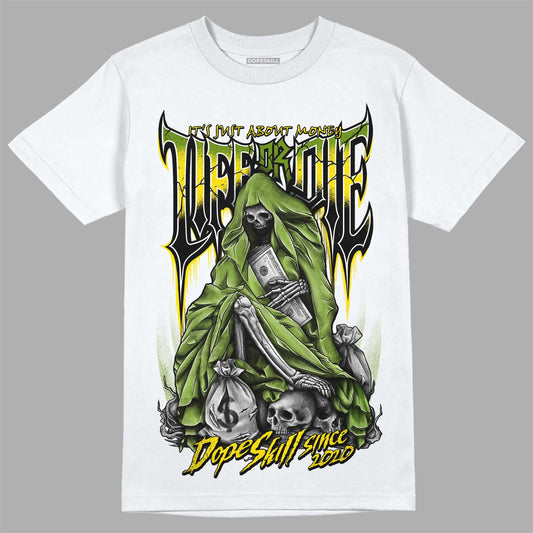 SB Dunk Low Chlorophyll DopeSkill T-Shirt Life or Die Graphic Streetwear - White