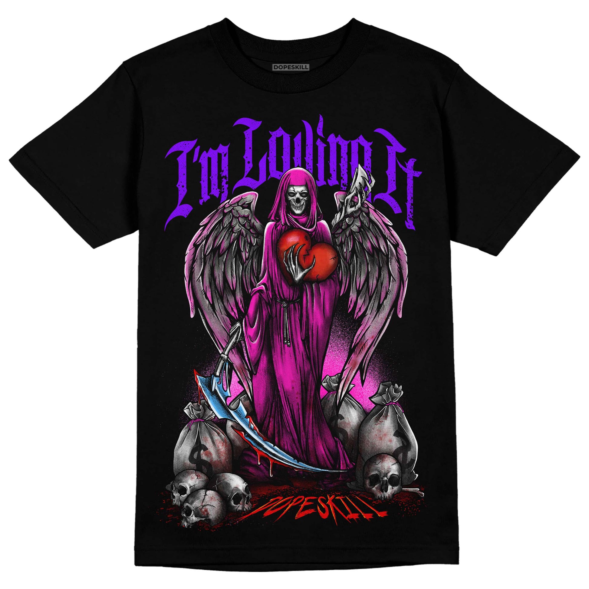 Dunk Low GS “Active Fuchsia” DopeSkill T-Shirt New I'm Loving It Graphic Streetwear - Black