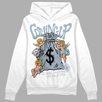 Jordan 13 “Blue Grey” DopeSkill Hoodie Sweatshirt Money Bag Coming Up Graphic Streetwear - White 