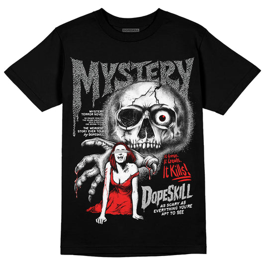 Jordan Spizike Low Bred DopeSkill T-Shirt Mystery Ghostly Grasp Graphic Streetwear - Black 