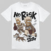 A Ma Maniére x Air Jordan 4 “Dark Mocha” DopeSkill T-Shirt No Risk No Story Graphic Streetwear - White