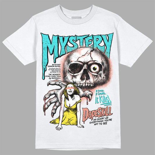 New Balance 9060 “Cyan Burst” DopeSkill T-Shirt Mystery Ghostly Grasp Graphic Streetwear - White