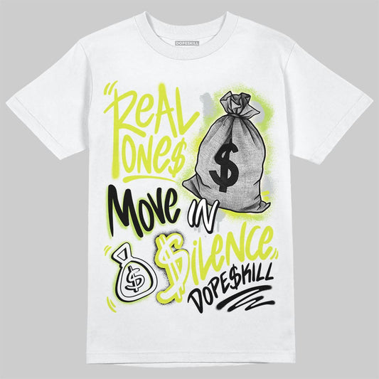 Air Max 90 x Patta Cyber and Particle Grey DopeSkill T-Shirt Real Ones Move In Silence Graphic Streetwear - White