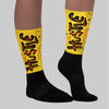 Black Tour Yellow AJ 4 Thunder DopeSkill Sublimated Socks Hustle Graphic