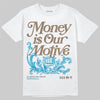 Jordan 3 GS “We Outside” DopeSkill T-Shirt Money Is Our Motive Typo Graphic Streetwear - White