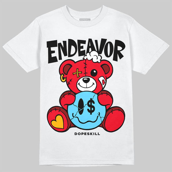 Red Sneakers DopeSkill T-Shirt Endeavor Graphic Streetwear - White