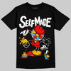 Red Sneakers DopeSkill T-Shirt Self Made Graphic Streetwear - Black