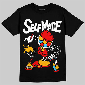 Red Sneakers DopeSkill T-Shirt Self Made Graphic Streetwear - Black
